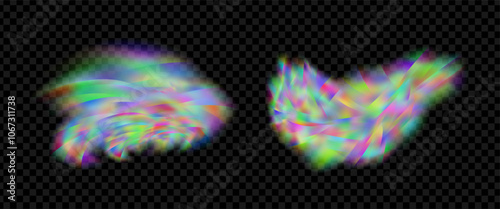 Background of an explosion of colorful smoke clouds.Multicolor fog with blue and yellow particles.Explosions of color powder.