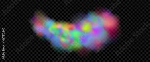Background of an explosion of colorful smoke clouds.Multicolor fog with blue and yellow particles.Explosions of color powder.