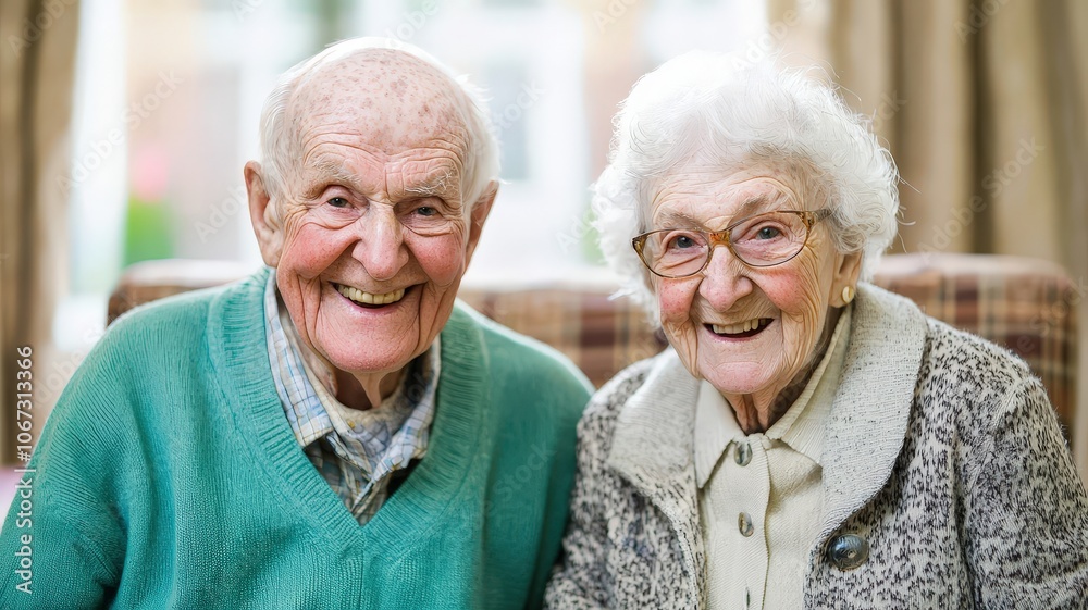 Joyful Seniors Enjoying Tea in Warm Sunlight Joyful Seniors Enjoying Tea in Warm Sunlight