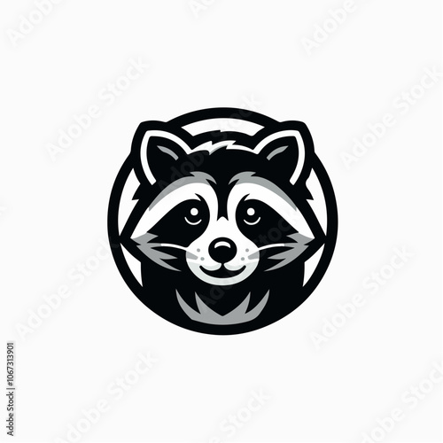 raccoon logo illustration