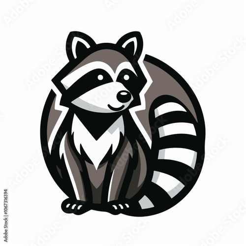 raccoon logo illustration