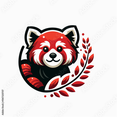 red panda logo illustration