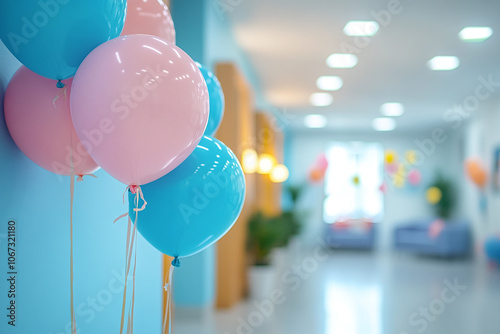 a decorated hospital staff room celebrating Doctors Day. photo