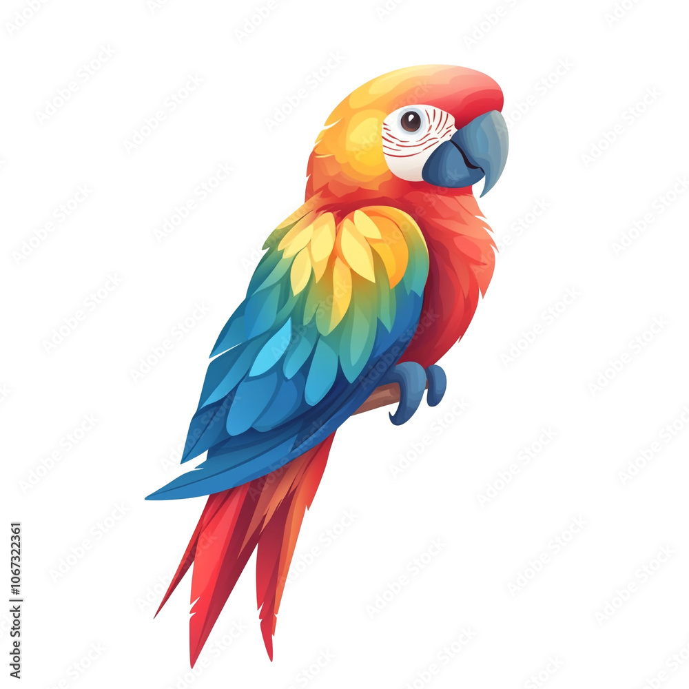Fototapeta premium Vibrant Scarlet Macaw