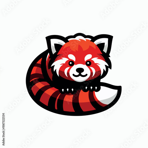 red panda logo illustration