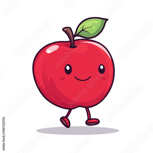 Walking Red Apple