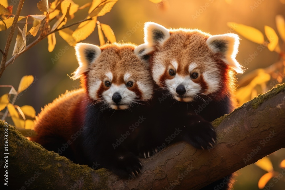 Obraz premium Wildlife animal mammal panda.