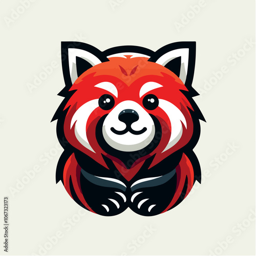 red panda logo illustration