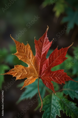 Wallpaper Mural maple leaf in autumn Torontodigital.ca