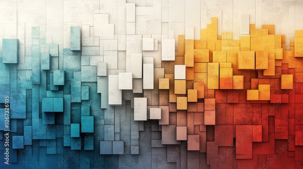 Colorful investment asset mosaic, dynamic portfolio representation, diverse opportunities showcased, engaging visual concept