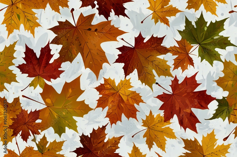 Fototapeta premium maple leaves background
