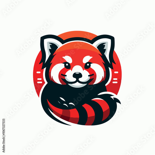 red panda logo illustration