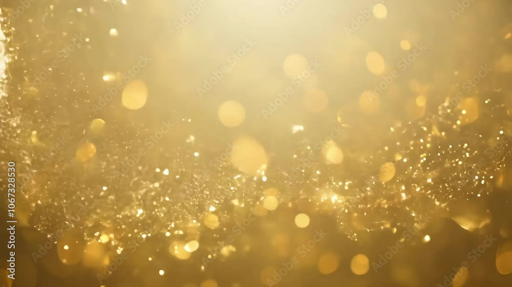 Golden Bokeh Lights Creating Dreamy and Enchanting Abstract Background. Full HD or 4K Footage Video Animation Golden Bokeh Lights Creating Dreamy and Enchanting Abstract Background. Full HD or 4K Footage Video Animation