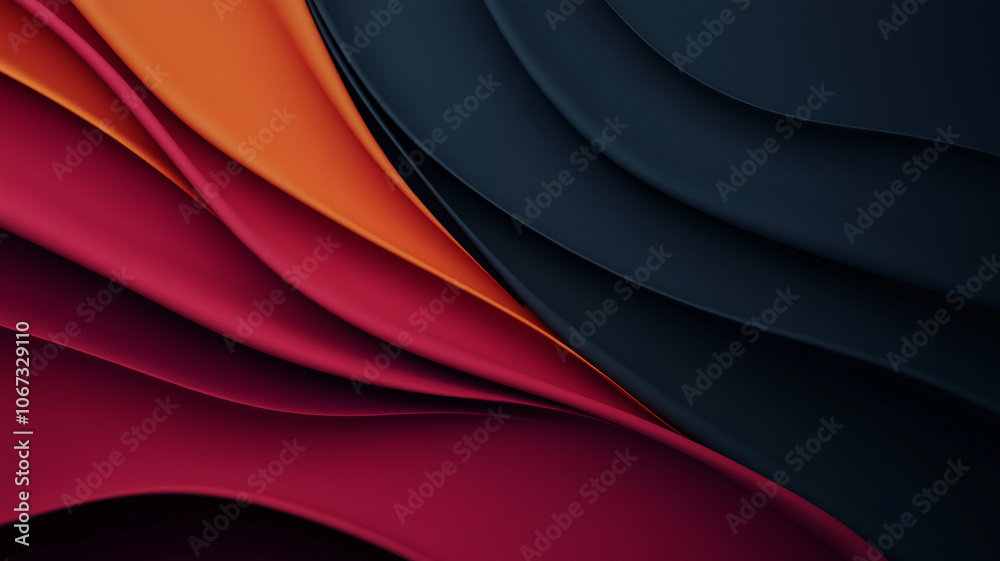 Fototapeta premium Smooth abstract background with flowing lines and vibrant colors