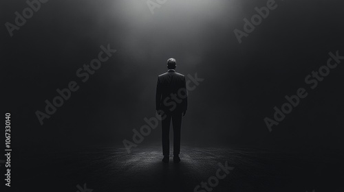 person in a dark suit man business finance 