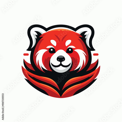 red panda logo illustration