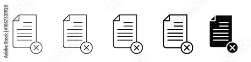 Set 5 document icons 1 unexpanded vector 1 silhouette, File line icons in green color paper PDF pen document checklist page image sheet copy & photo outline pictograms web attachment editable stroke
