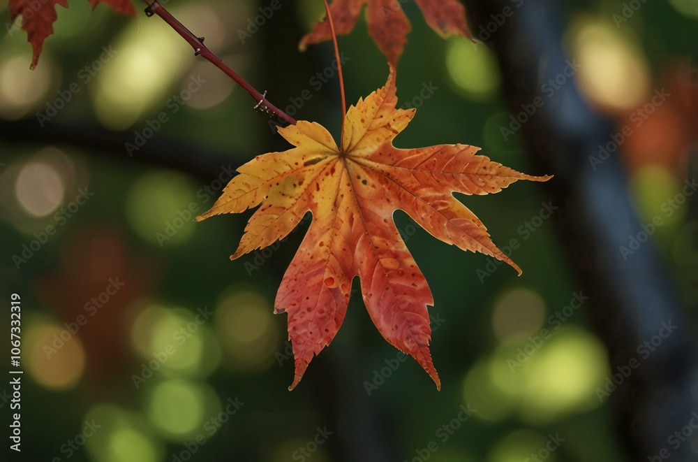 red maple leaves