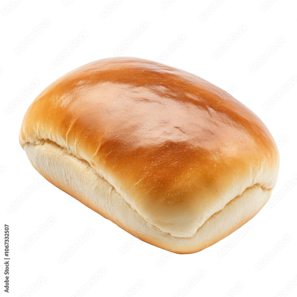 Soft bread loaf on white background Soft bread loaf on white background