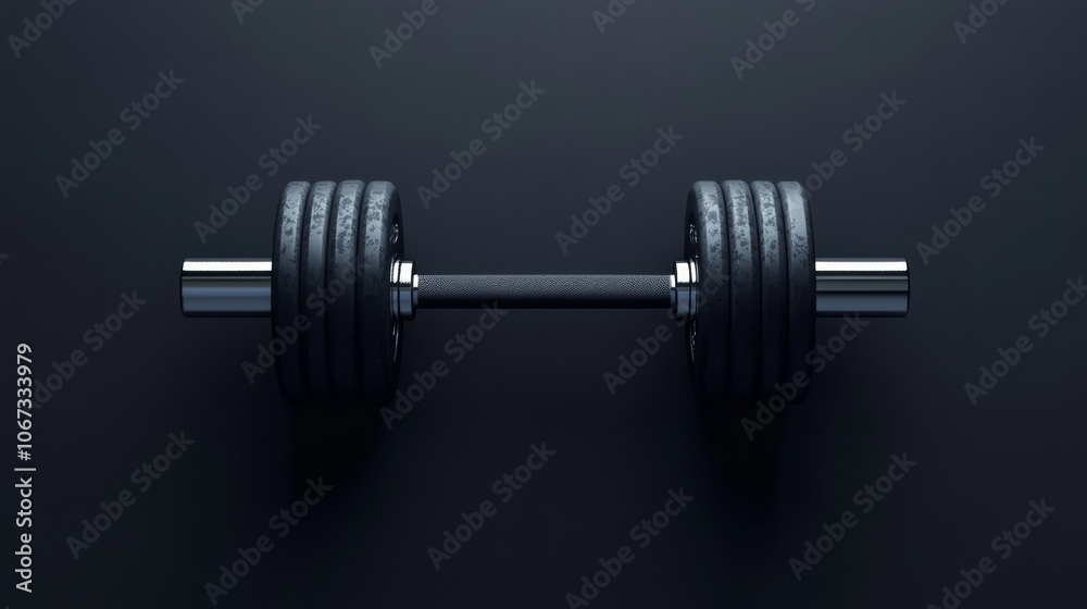 dumbbells dark and moody sport gym