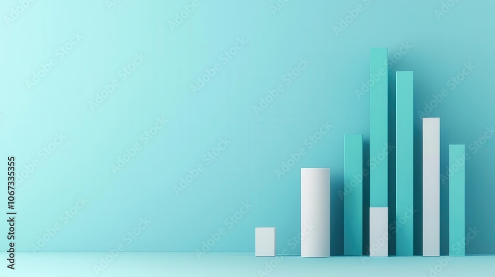 Debt and equity balance, rising interest rates, corporate valuation, 3D illustration Debt and equity balance, rising interest rates, corporate valuation, 3D illustration