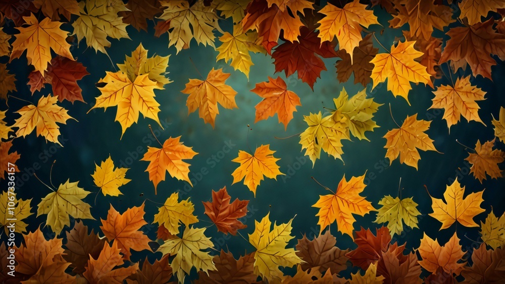 Fototapeta premium autumn leaves background