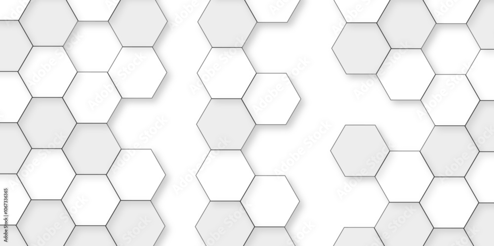 Abstract white background with hexagon and hexagonal background. Luxury white pattern with hexagons. abstract 3d hexagonal background with shadow. 3D futuristic abstract honeycomb mosaic background. Abstract white background with hexagon and hexagonal background. Luxury white pattern with hexagons. abstract 3d hexagonal background with shadow. 3D futuristic abstract honeycomb mosaic background.