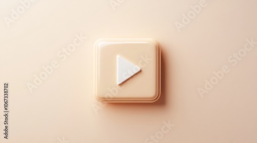 Wallpaper Mural power play button start classy elegant stylish intro introduction beige pastel Torontodigital.ca