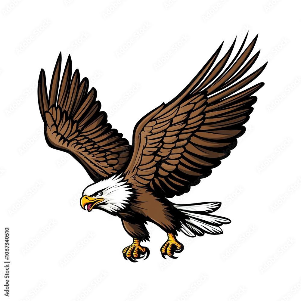 Obraz premium Bald Eagle in Flight