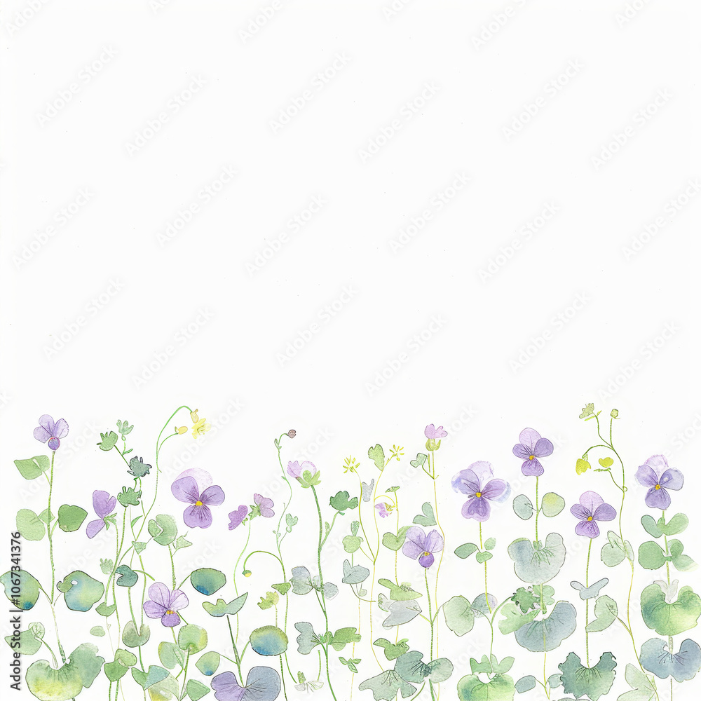 Flowers in watercolor style on a white background
Flowers in watercolor style on a white background