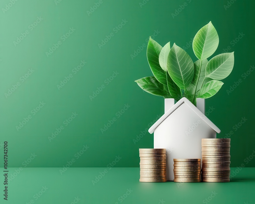 Interest rate projections, financial future scene, 3D illustration Interest rate projections, financial future scene, 3D illustration