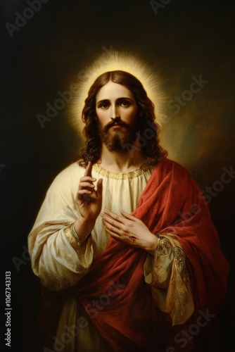 Jesus painting art representation.