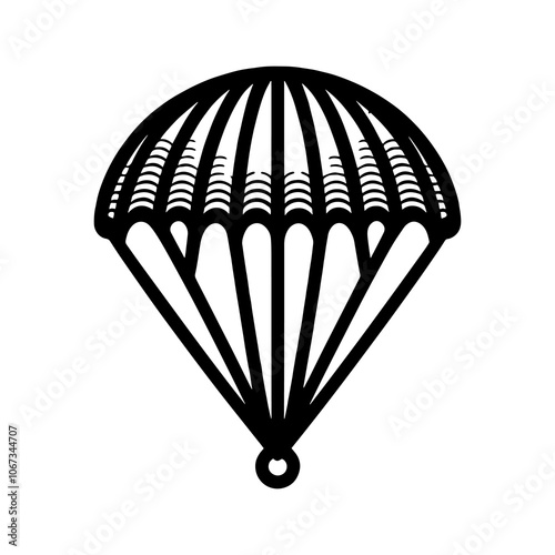 parachute Tribal art style engraved design vector