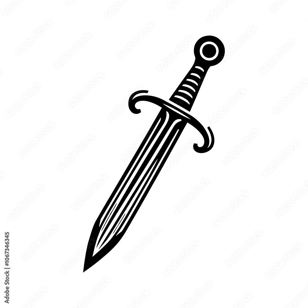 sword Tribal art style engraved design vector sword Tribal art style engraved design vector