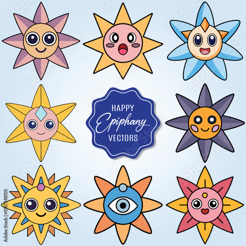 Happy epiphany vector illustration