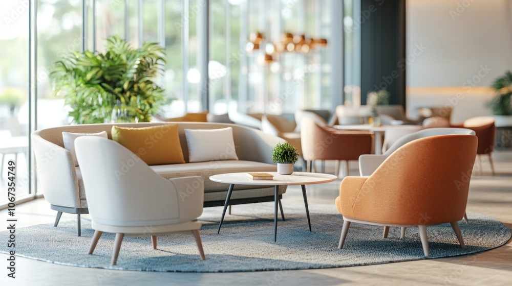 Fototapeta premium Modern Lobby Interior Design