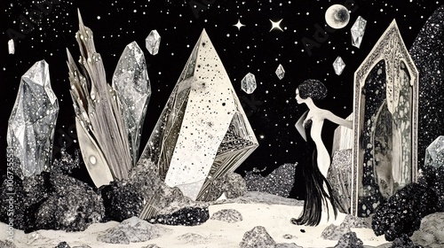 Mystical Journey Through a Celestial Dreamscape