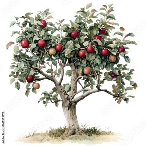 red apple tree