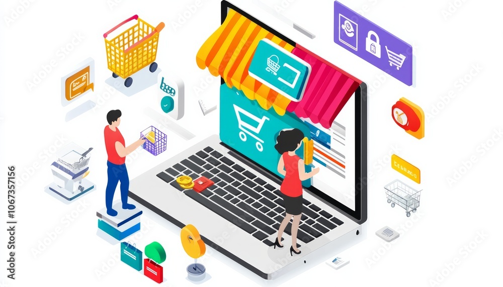 isometric flat design for digital marketing agency, ecommerce, isometric flat design for digital marketing agency, ecommerce,