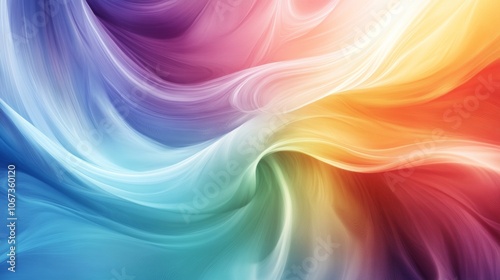 Wallpaper Mural Psychedelic Rainbow Swirls Embracing the Autism Spectrum, vibrant colors blending in fluid motion, symbolizing diversity and inclusion Torontodigital.ca