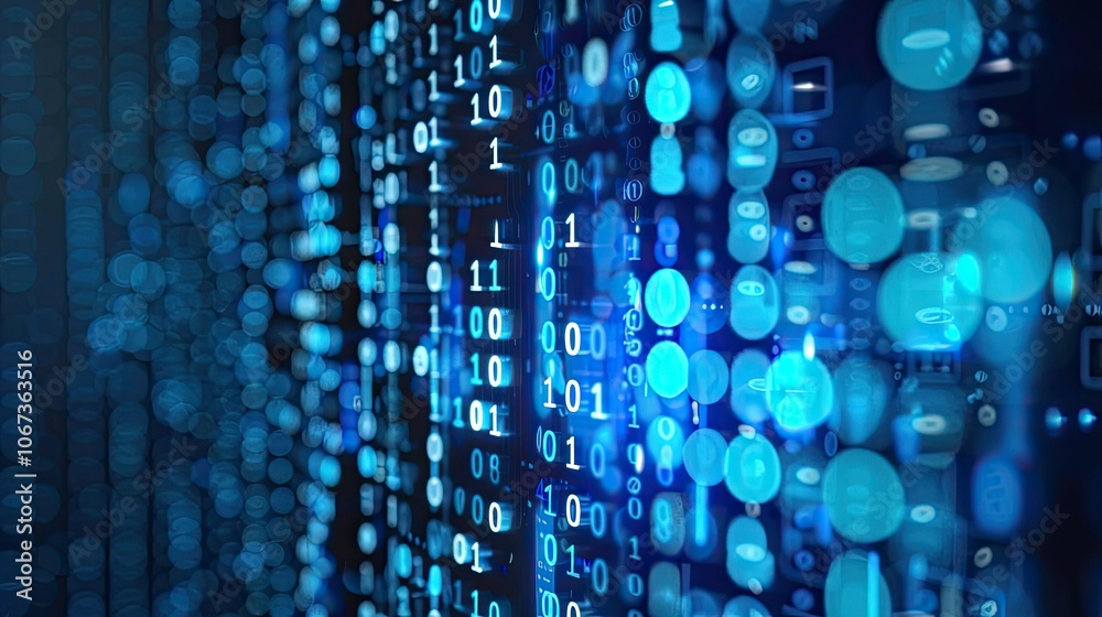 Blue abstract background with a network grid and particles connected Blue abstract background with a network grid and particles connected