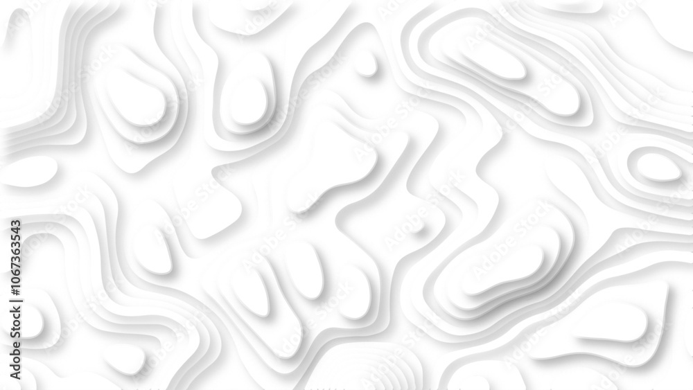 Abstract 3D background creative pattern in illustration with white color design in papercut.Topographic canyon geometric map relief texture with curved layers and shadow. Abstract realistic papercut
Abstract 3D background creative pattern in illustration with white color design in papercut.Topographic canyon geometric map relief texture with curved layers and shadow. Abstract realistic papercut