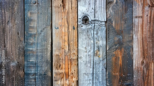 Close-up of vintage wood planks with aged textures and visible grains, perfect for rustic craft projects