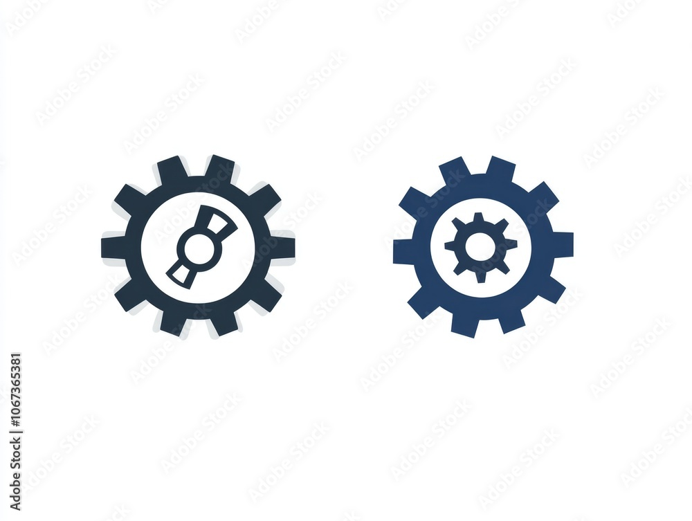 Gears side by side Gears side by side
