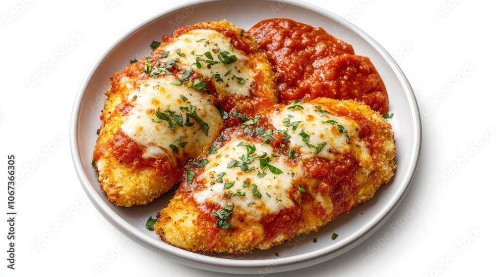 chicken parmesan with marinara sauce chicken parmesan with marinara sauce