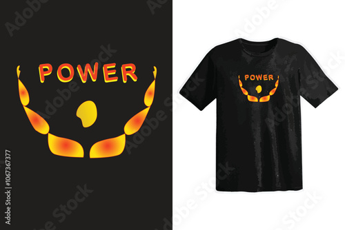 Power typography t shirt design, motivational typography t shirt design, inspirational quotes t-shirt design