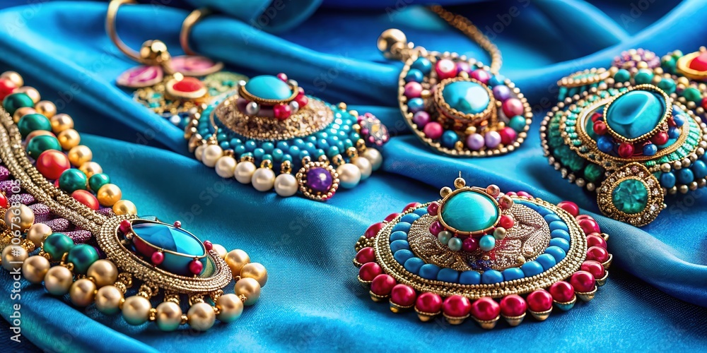 Immerse yourself in our stunning women's jewelry collection set on a chic blue fabric background, crafted for fashion and accessory enthusiasts. Discover your new style statement! Immerse yourself in our stunning women's jewelry collection set on a chic blue fabric background, crafted for fashion and accessory enthusiasts. Discover your new style statement!