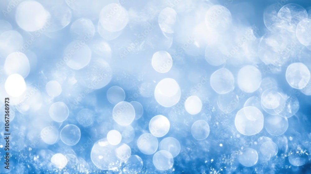 Winter bokeh effect background lights blue ethereal. Winter bokeh effect background lights blue ethereal.