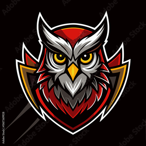 A fierce owl logo representing a competitive esports team during a late-night gaming tournament