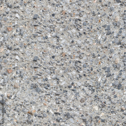 Seamless pattern of a gravel and concrete pavement - Useful for renderings applications - Can be repeated modularly to create a uniform and continuously background